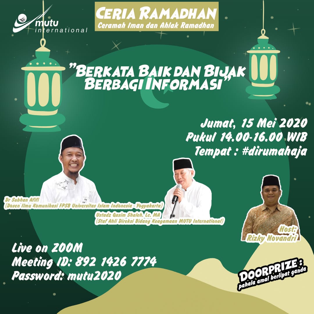 Ikuti Dosen Komunikasi UII berbagi kisah di Ceria Ramadhan