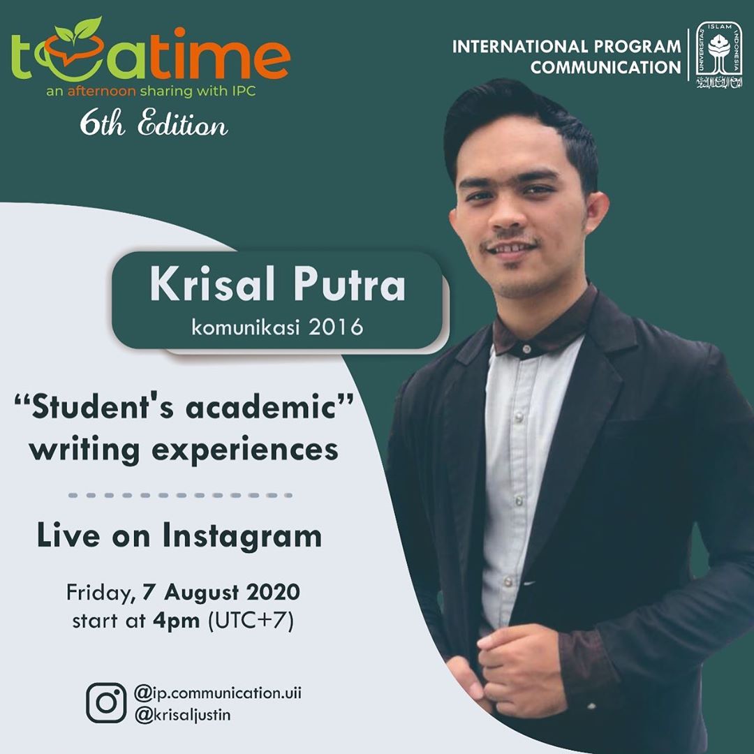 Teatime #6: Student’s Academic Writing Experiences with Krisal Putra
