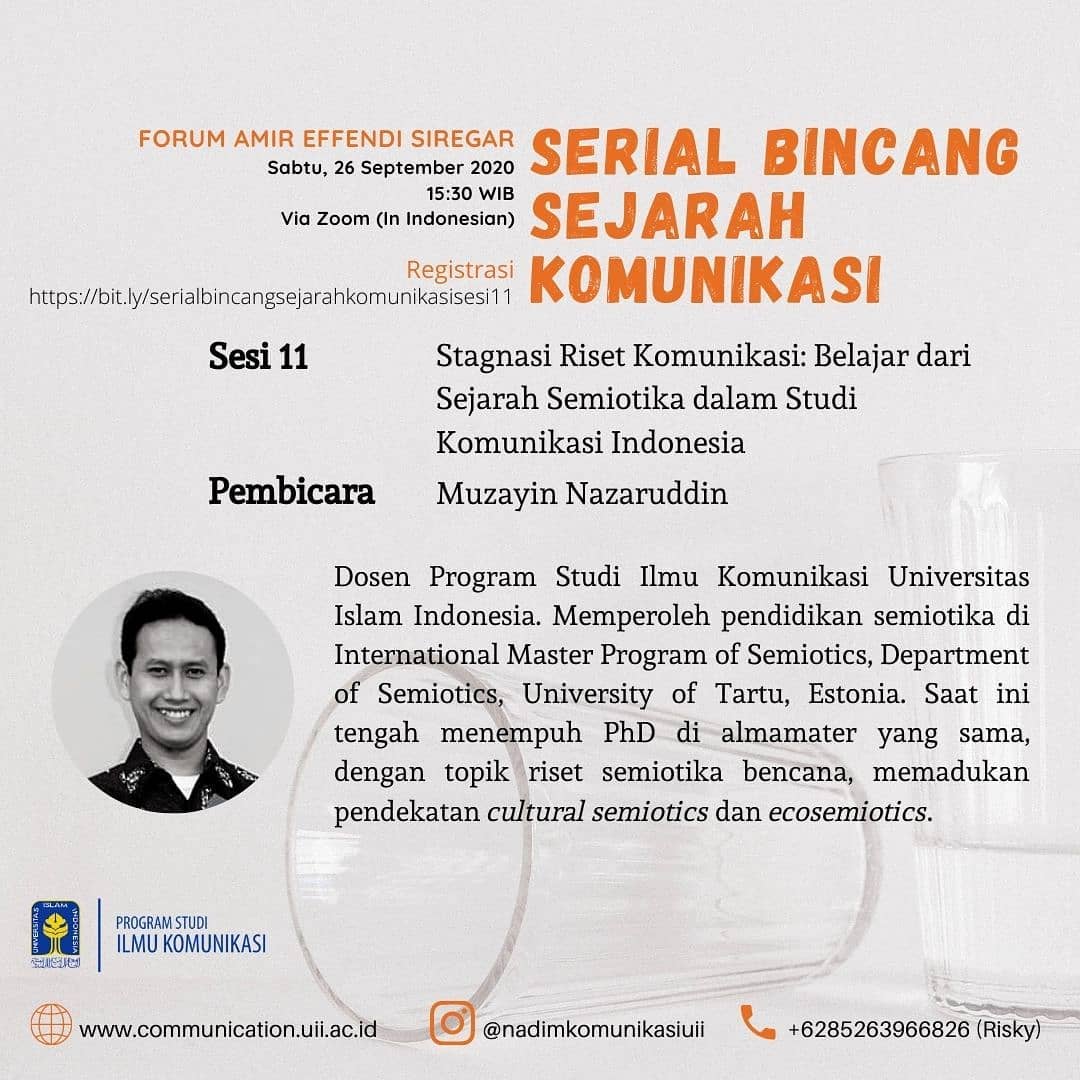 Forum Amir Effendi Siregar 11: Stagnasi Riset Komunikasi: Belajar dari Sejarah Semiotika dalam Studi Komunikasi Indonesia