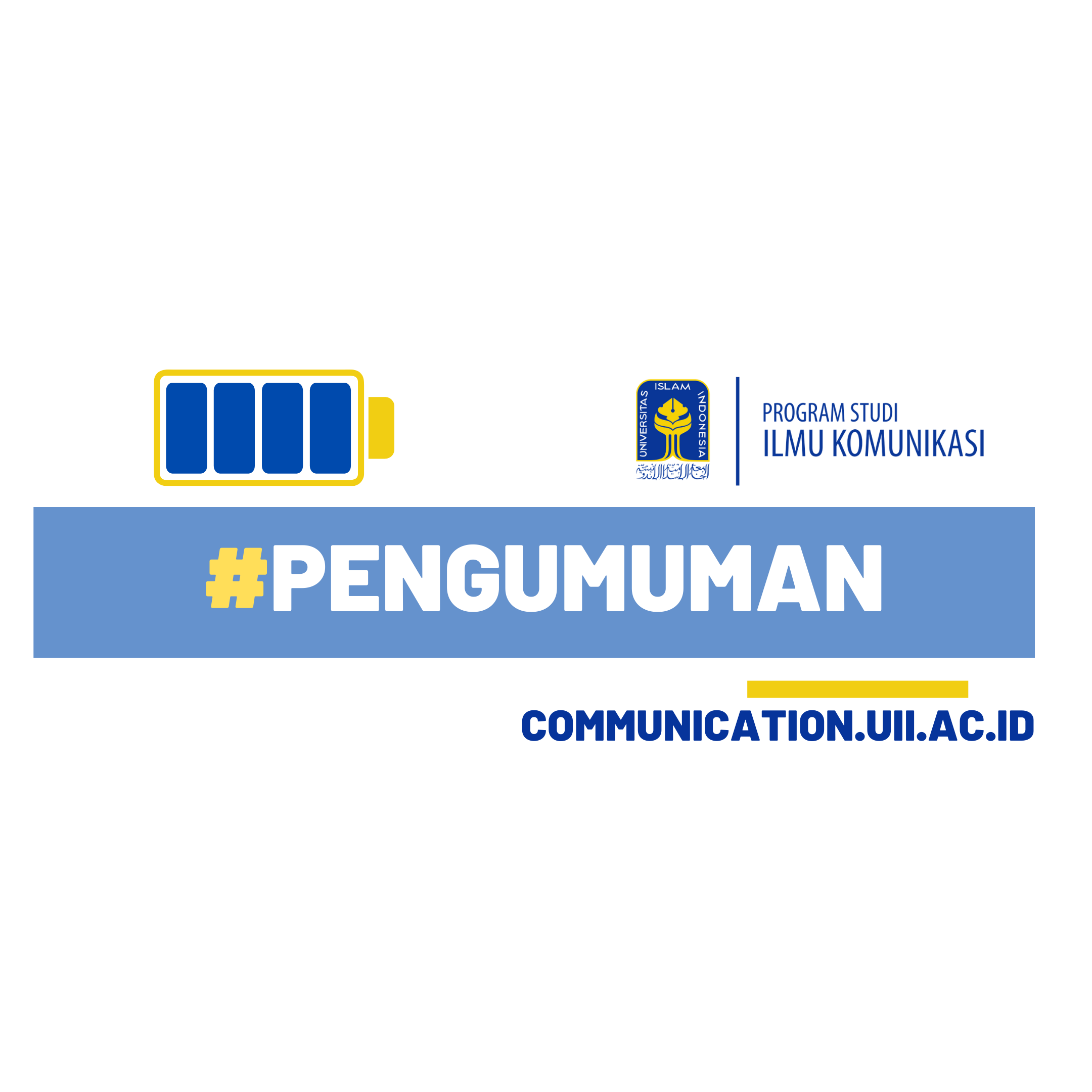 [Tanggal Penting] Jadwal Pendaftaran Yudisium Prodi Ilmu Komunikasi UII Semester Ganjil T.A 2021/2022 (Sept 2021-Februari 2022)