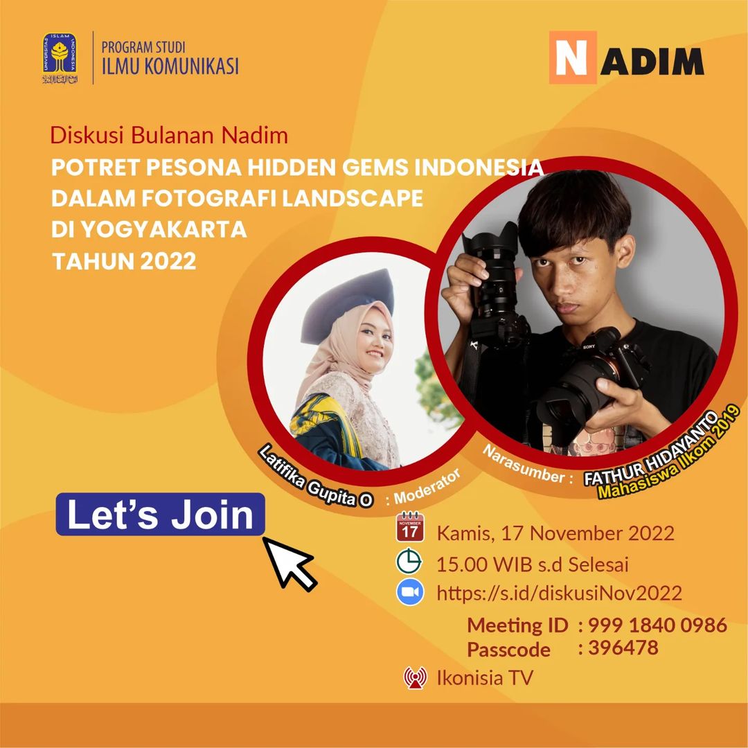Diskusi Nadim: Potret Pesona Hidden Gems Indonesia Dalam Fotografi Landscape Di Yogyakarta