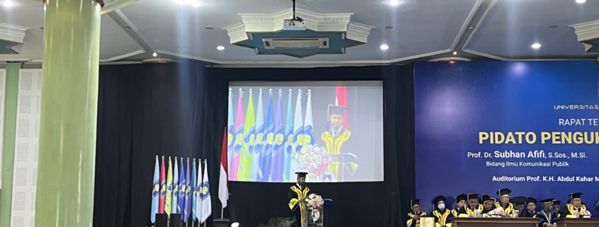 Pidato Pengukuhan Prof. Subhan Afifi: Komunikasi Publik Bidang Kesehatan ‘Kajian Empiris dan Arah Strategis di Era Digital