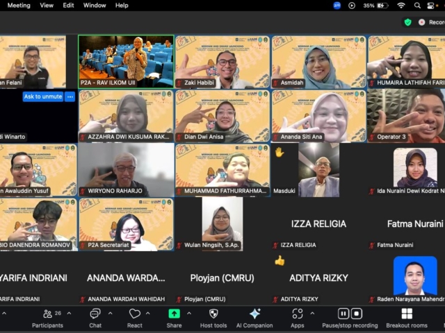 Webinar and Grand Launching of P2A 2025 ‘Creative Home of One ASEAN Community’