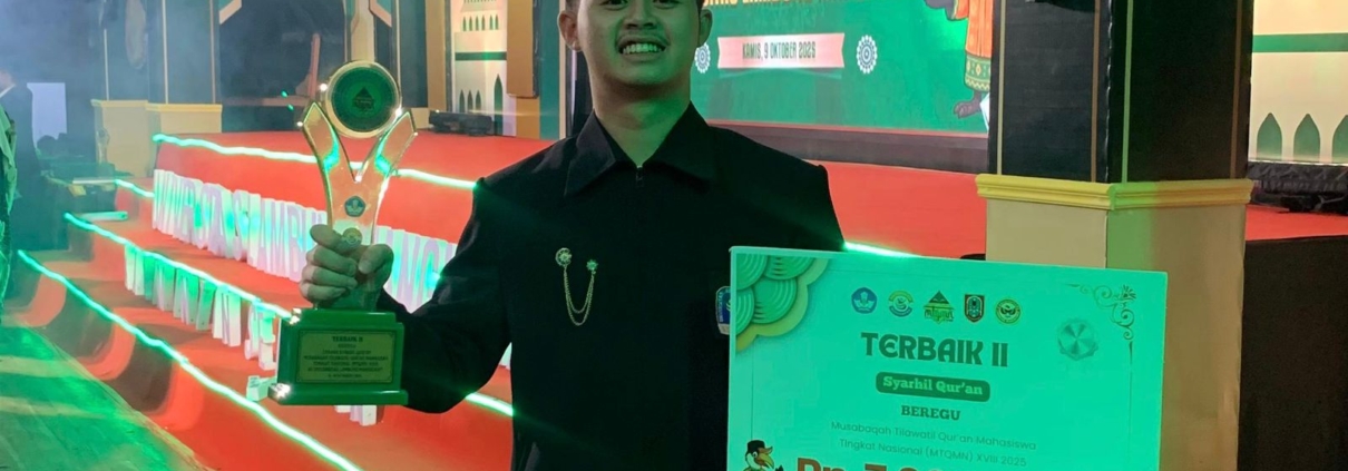 ‘Rajbani Gibran’ Mahasiswa Ilmu Komunikasi Raih Juara 2 Lomba MTQ Tingkat Nasional
