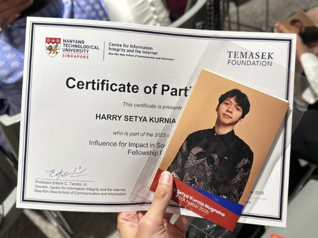 Mahasiswa Ilmu Komunikasi UII Lolos i-SEA Fellowship Programme di NTU Singapura