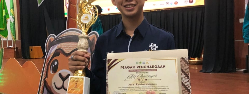 UII IPC Student Triumphs at SAHARA 2025 After Back-to-Back Arabic Speech Wins