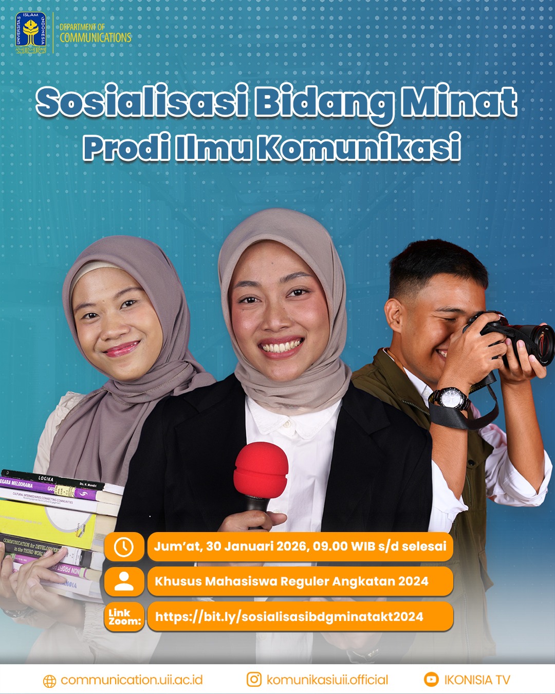 Sosialisasi Bidang Minat Prodi Ilmu Komunikasi UII Tahun 2026