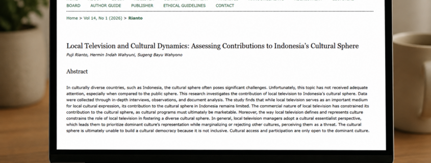 Local Television and Cultural Dynamics: Assessing Contributions to Indonesia’s Cultural Sphere
